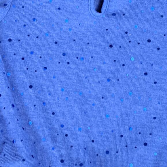 2 FOR $5 SALE Girl's Blue  With Sequins And Tulle Knit Tunic Top Size 4T - Picture 7 of 9